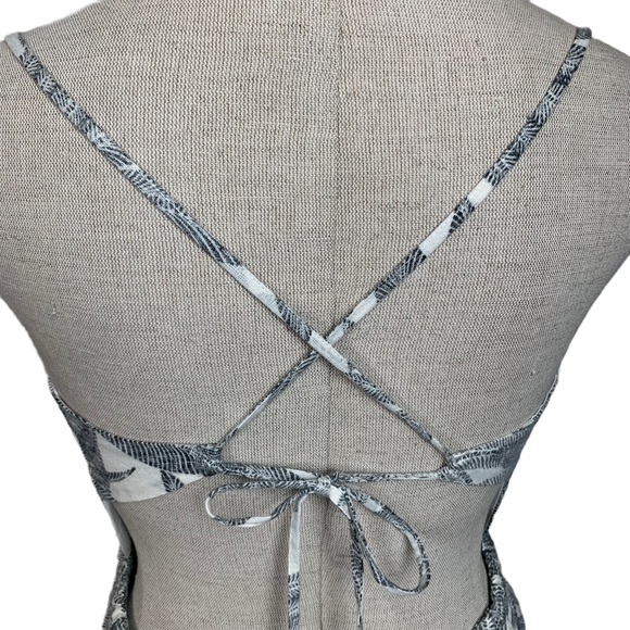 Marine Layer LILY Dress in Linen & Cotton and Palm Print sz XL - Picture 9 of 16